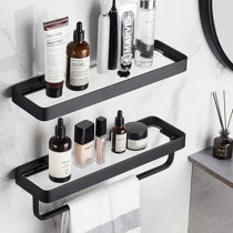 Shallow Towel Bar Wall Display Shelves You ll Love Wayfair